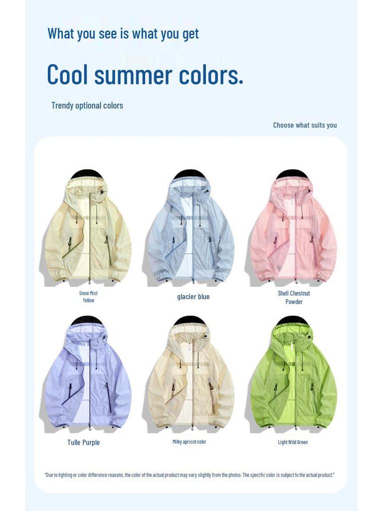 Men's Ice Silk Lightweight Summer UV Protection Jacket