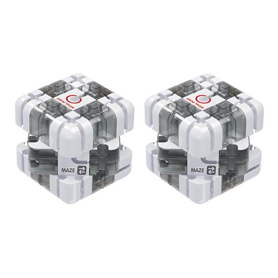 1/2Pcs 3D Puzzle Maze Cube Educational Brain Teaser Handheld Rolling Ball Maze Cube Spatial