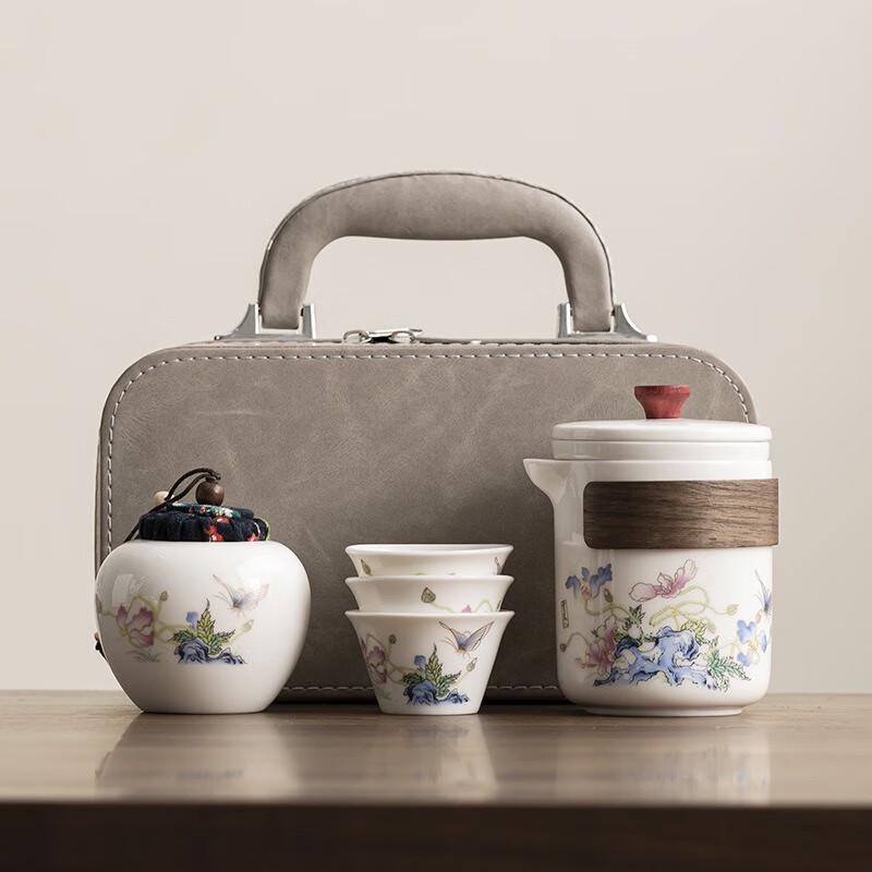 

Шанци Нефритовый Фарфор Дорожный Чайный Набор