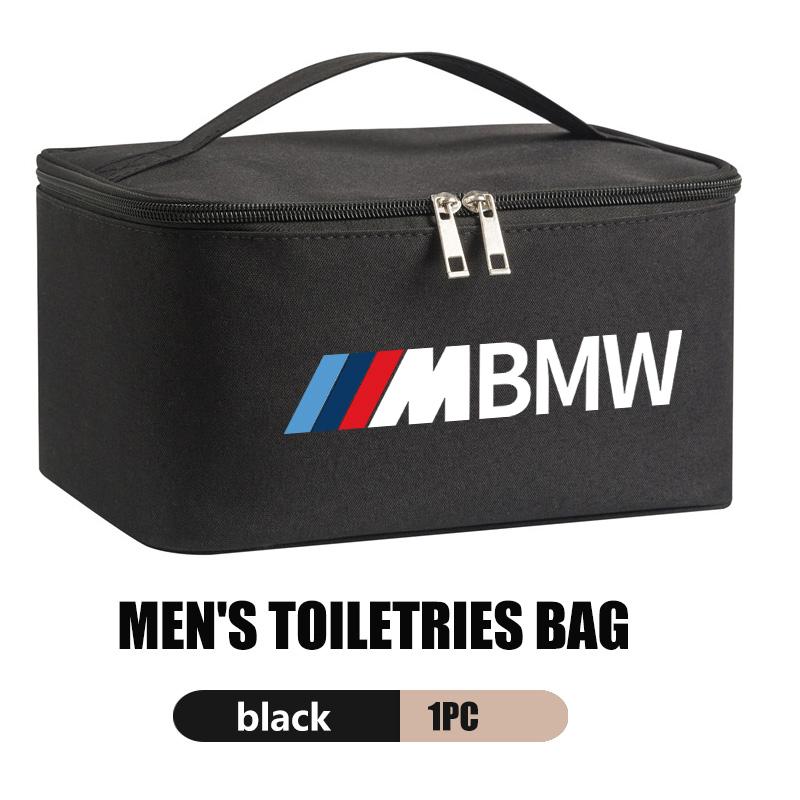 WSQK5 Car Travel Portable Cosmetic Toiletries Bath Storage Bag For BMW M Performance Alpina M3 M5 M6 X1 X3 X4 X5 G20