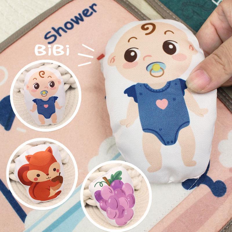Montessori Busy Book Baby Early Education Puzzle Toy Animal Cognitive Fabric Repeated Paste Quiet Activity Book with Life Skills