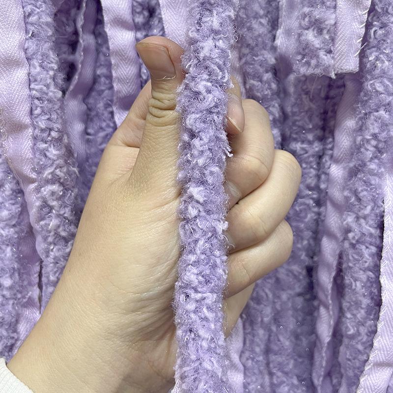 1 מטר עבודות יד לתחפושות עשה זאת בעצמך קישוט צמר טלה מלאכותי אביזרי ביגוד קישוט משי מבריק