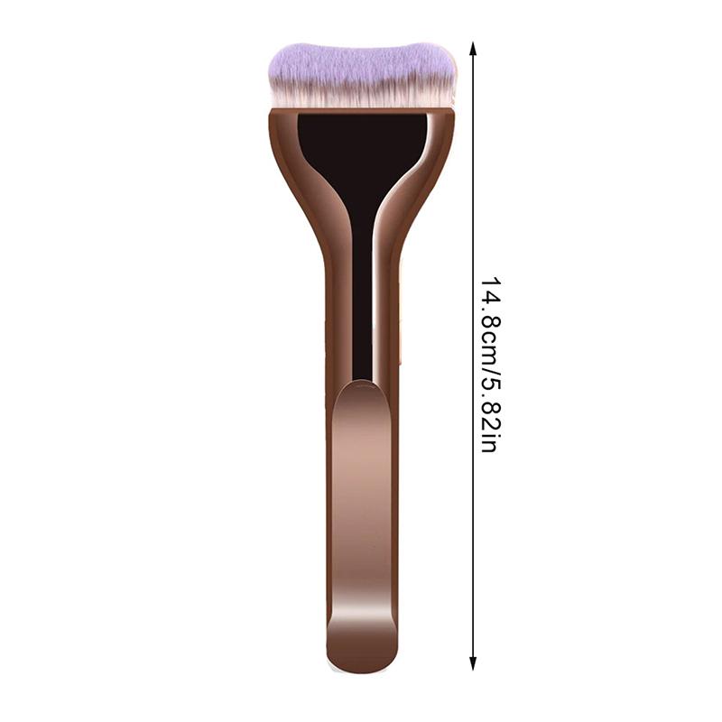 Flat-Headed Foundation Brush Professional Portable And Easy-To-Clean Makeup Brush