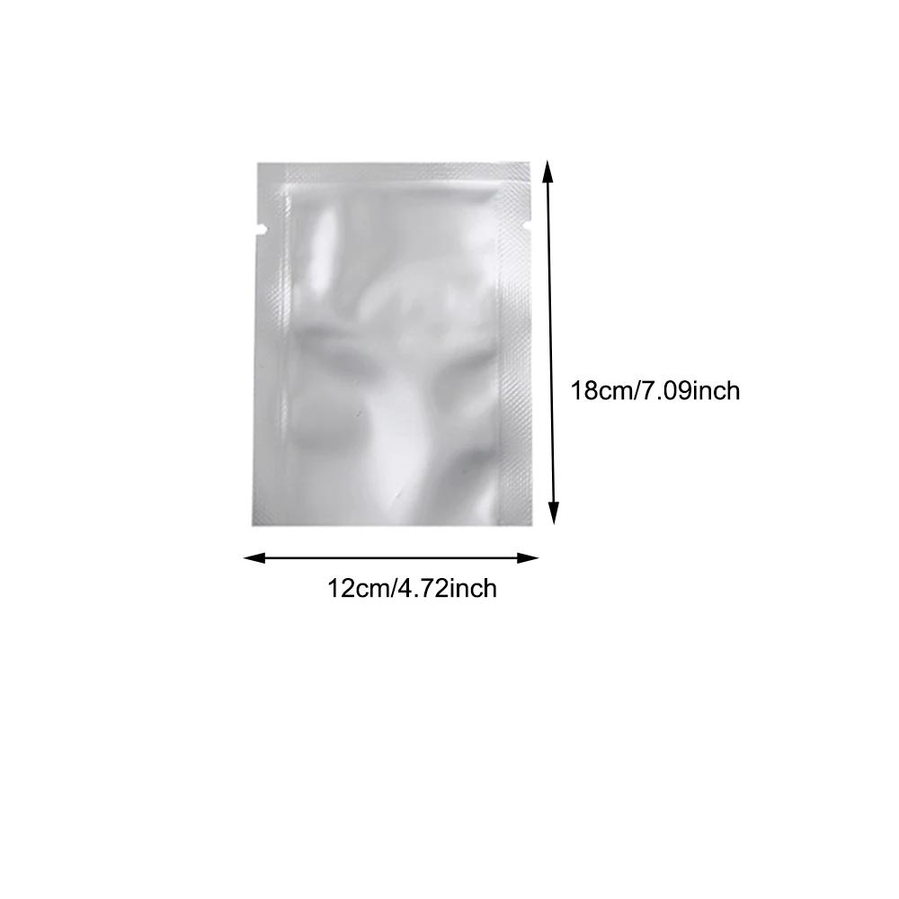 10-200pcs Vacuum Sealing Foil Bags Silver for Storage, Heat Sealable Aluminum Foil Pouches, Vacuum Bag for Coffee, Spices,Powder