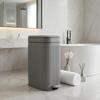 Step Pedal Trash Can Lift-Top Slim Bathroom PP Plastic