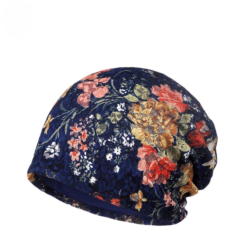 Confinement Hat, Spring And Autumn Days, Women'S Top Showing Face, Thin Lifting Flowers, Breathable Versatile Lace Chemotherapy Bag Head Hat
