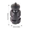 Universal 17mm Female Ball Head Converter 1/4-20 External Thread Suitable For Photography Equipment Mobile Device Mounts