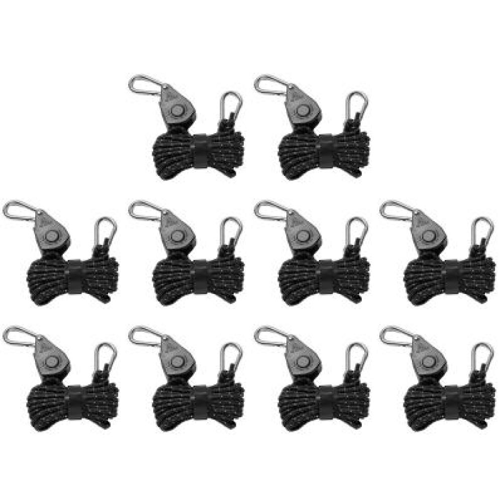 Flaschenzughaken Campingzelt-Befestigungsseil Einstellbare Baldachinschnalle Seilspanner Winddichte Zeltspannseile Ratschenaufhänger