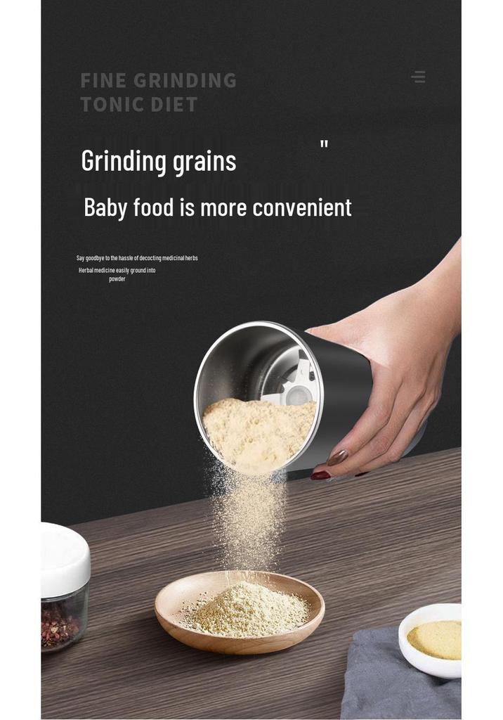 Krusher 110V Coffee Grinder: Fine Grinder for Grains, Cereals, and Medicinal Materials.