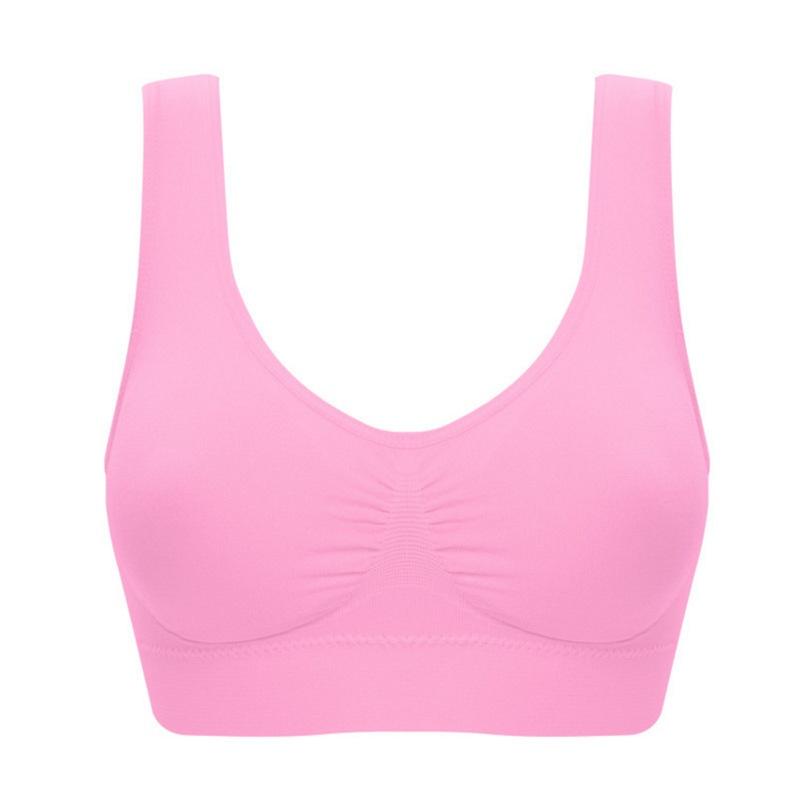 Pure Women Color Plus Size Ultrathin Large Bra Sports Bra Full Bra Tops Cup