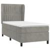Maison Exclusive - Rete a doghe per letto e materasso Grigio chiaro 90x190 cm Velluto