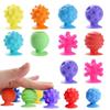 Toys 8PCS Textured Suction Cup Silicone Sensory Fidget for Adults ADHD Autism Anxiety Calm Down Stress Relief Gifts Kids