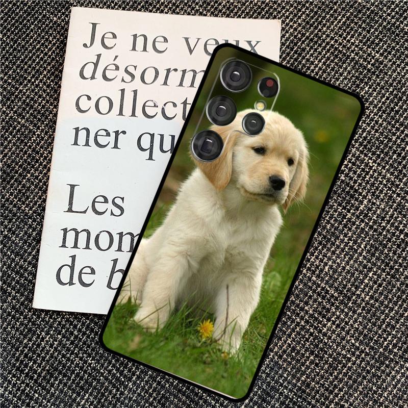 Golden Retriever Dog For Samsung Galaxy S24 S23 Ultra S22 S20 S21 FE S8 S9 S10 Note 10 Plus 20 Ultra Phone Case