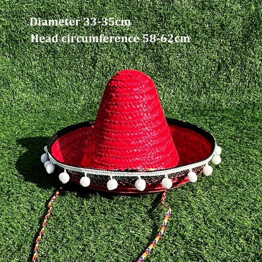 Large Size Wide Brim Hats Mexican Style Men Women Summer Hats for Halloween Party