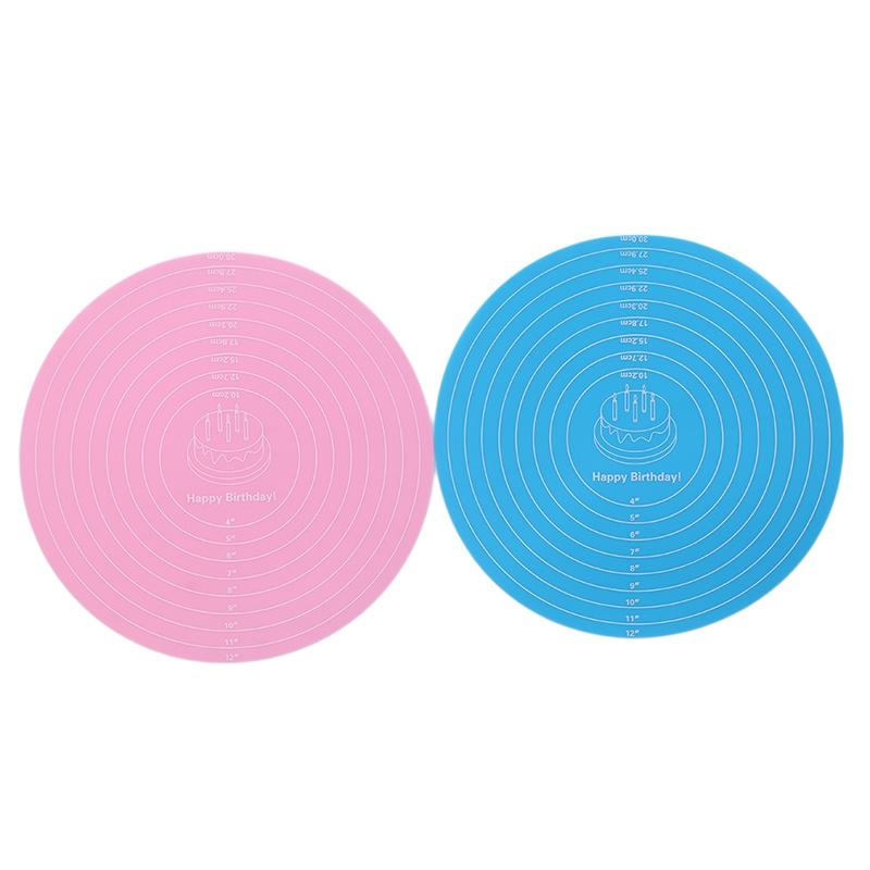 Kitchen Supplies Silicone Round  Cake Enamel Table Mat Baking Tool