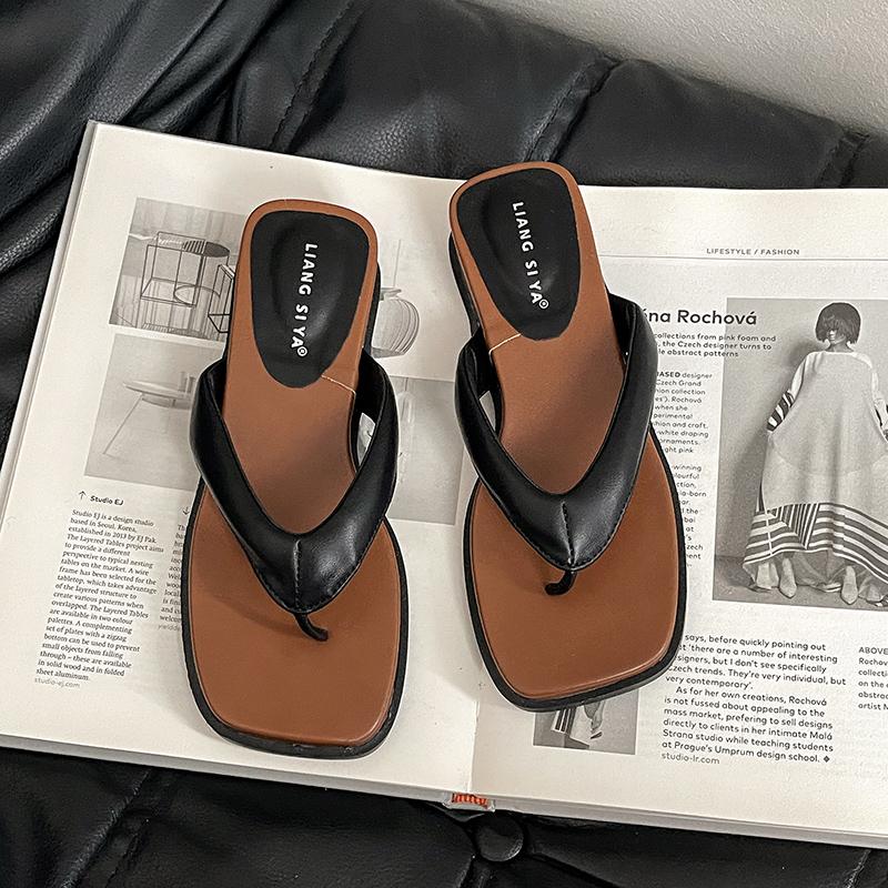 Summer Women Platform Flip Flop Outdoor Clip Toe Flats Slide Ladies Casual Beach Vacation Slippers