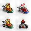 Geschenke Super Mario Kart Prinzessin Peach Pull-Back-Figur Auto PVC-Spielzeugsammlung mit zerlegbaren Gliedmaßen