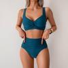 2025 European & American High-Waisted Women's Bikini - Sexy, Split Design Swimwear