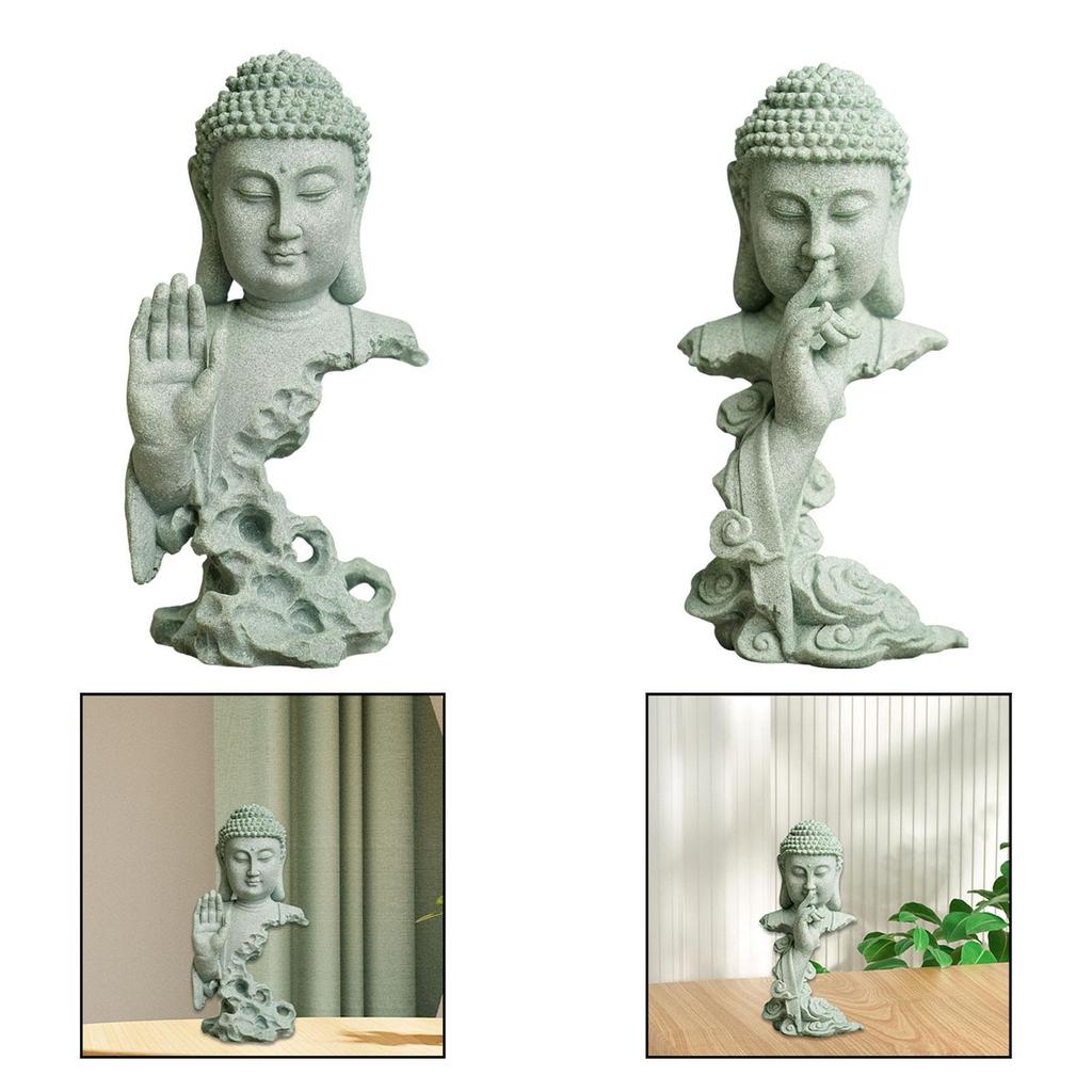 Gautama Buddha Statue Ornament Figure Zen Decoration Religious Sculpture for