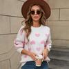 2025 Herbst und Winter Liebespullover Niedlicher Rundhals-Pullover Übergröße Pfirsichherz-Pullover