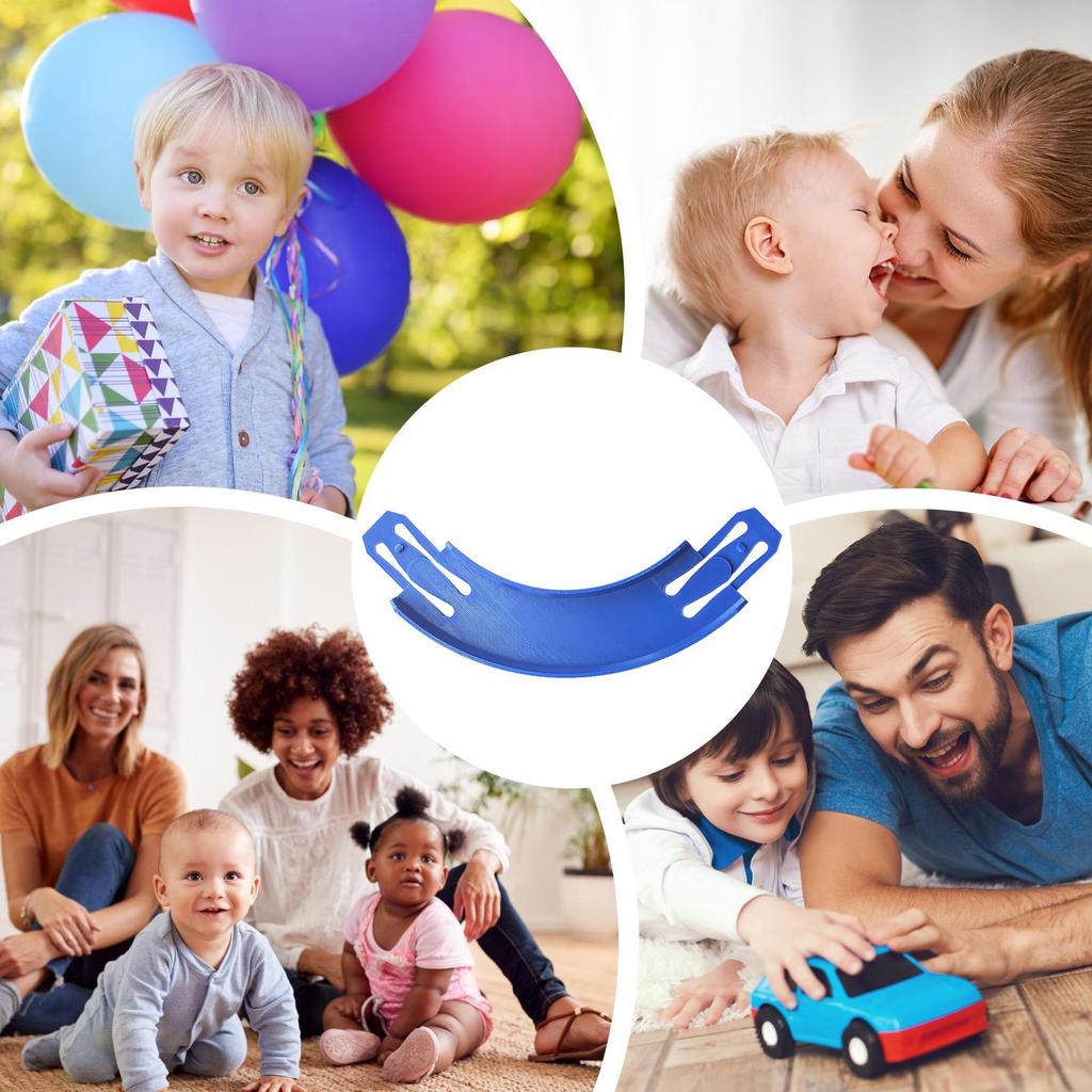 Toy Car Track Connectors 90 Degree Curved Turn Racing Track Pieces Racetrack Replacement Parts for Race Car Track Set Home Schoo