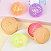 12Pcs Stress Relief Dumpling Squeeze Toy with Steamer Clear Glitter Steamed Bun Sensory Toy