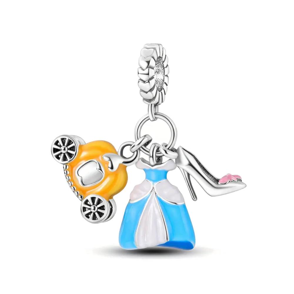 New Copper Women'S Shopping Handbag Lipstick Charm Beads Fitfor Serpentine Bracelets Diy Boutique Women'S Fashion Jewelry