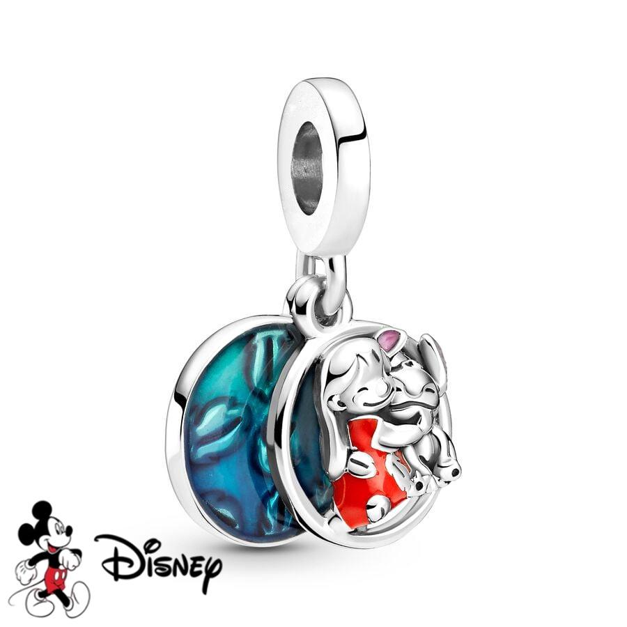 Disney Nuovo Stitch Scintillante Buzz Lightyear Ciondolo Winnie the Pooh Eeyore Perla Charm Adatta ai Braccialetti Originali Gioielli Fai da Te Regalo