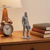 Motivational Home Office Gift Desk Businessman Statue, 3D Printed Decor for Men, Detailed Shirt Wrinkle Model Executive Figurine with Briefcase,