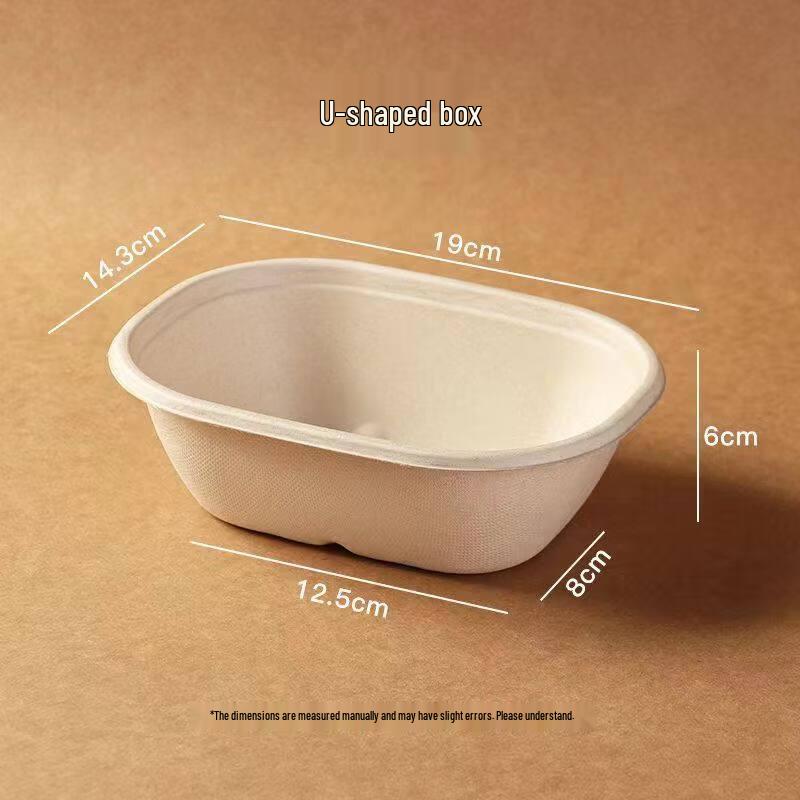 Ka Shi Cong Disposable Pulp Picnic & Bento Bowls