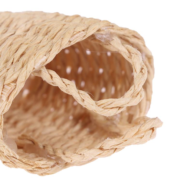 1:12 Dollhouse Mini Rattan Hand-Woven Vegetable Food Storage Basket Doll Decor