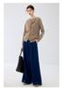 Cashmere Autumn/Winter Women's Round Neck Buttoned Cardigan