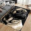 Pug Portrait Artistic Design suitable as a non-slip mat for the living room or bedroom sofa