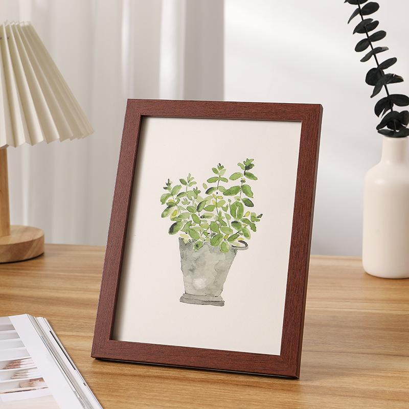 3D Hollow Photo Frame Display Stand Wooden Creative Wall Hanging Vintage Picture Frame DIY Possible (Champagne,8.9*12.7cm) шампанского