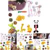 Kit de 6x Brinquedos de Corda para Cães Resistentes e Duráveis Nó de Mastigar Bola Pet Filhote Urso Brinquedo de Algodão Atacado