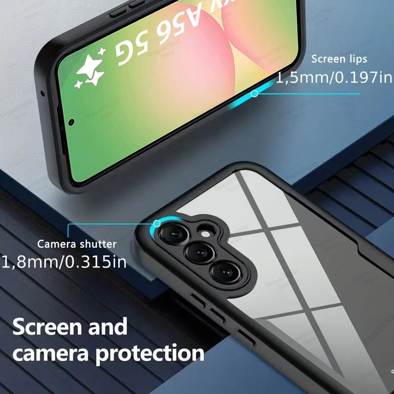 Pouzdro s plným krytím 360° pro Samsung Galaxy A56 A36 A26 A55 A34 A54 A35 A25 A15 A53 A13 A14 A52 Nárazuvzdorný kryt s ochranou displeje