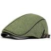 Men Autumn and Winter Warm Knitting Newsboy Caps British Painters Hats Side Buckle Adjustable Flat Cap Hip Hop Berets
