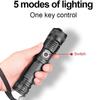 Multifunctional LED Flashlights Telescopic Zoom Outdoor Strong Light Flashlight Hand Lantern
