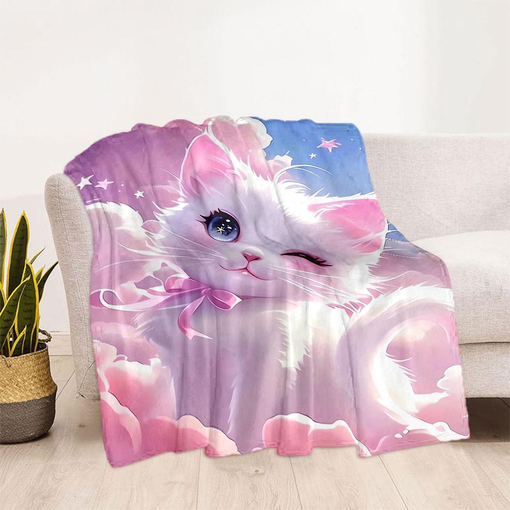 1pc Butterfly and Roses Blanket Soft Comfortable Lightweight All Season Multi Purpose Blanket Travel Camping Picnics Sofa Office Bed Living Room Gift