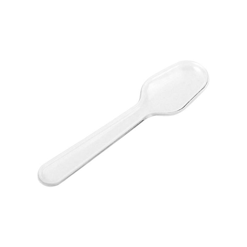 500 Pcs Mini Eis Löffel Kunststoff Einweg Holz Dessert Scoop Western Hochzeit Party Geschirr Küche Zubehör Werkzeug