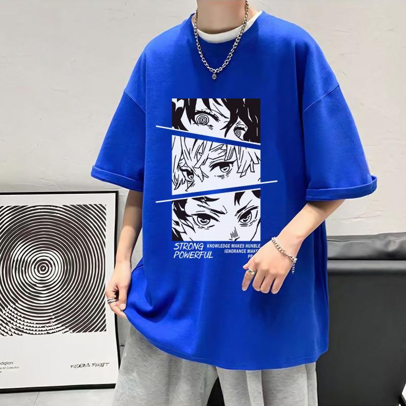 

Ghost Annihilation Blade Nine Pillars Men s and Women s T-Shirt Summer Loose Animation Cartoon Two-Dimensional Printing T-Shirt 4XL