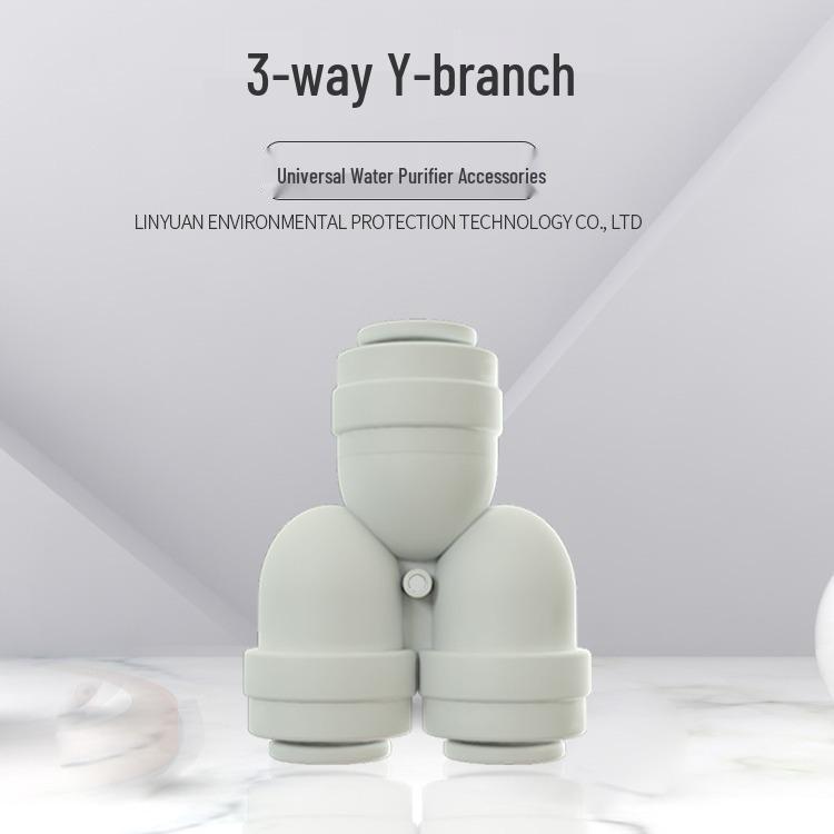 3-Point Y-Type Quick Connector for Water Purifiers - Universal Three-Way Adapter Accessory