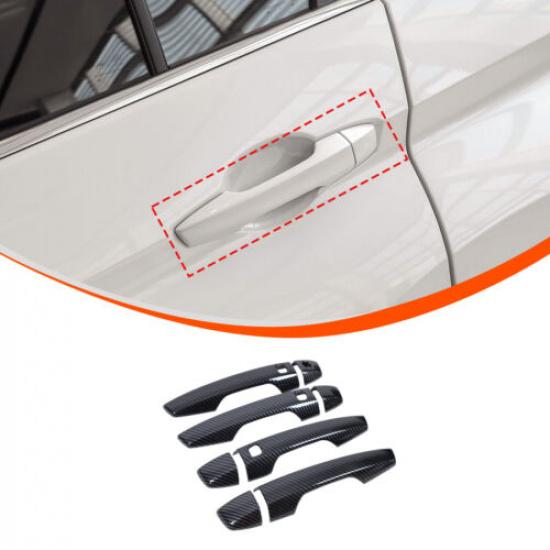 ABS Carbon Fiber Door Handle Cover Trim For Mitsubishi Eclipse Cross 2018-23