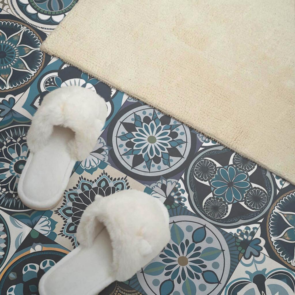 Vinyl Wall Panel for Modern Interior Decoration 120x60 Cm Mosaic Checkered Patterns