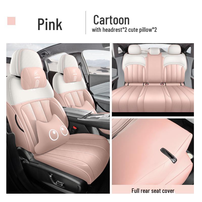 Galaxy E8 Full Leather Car Seat Cushion - Four Seasons Universal Model
