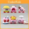 Charming 6 Variation Kirby Food Figurines Pvc Cute Car Display Decoration Toys