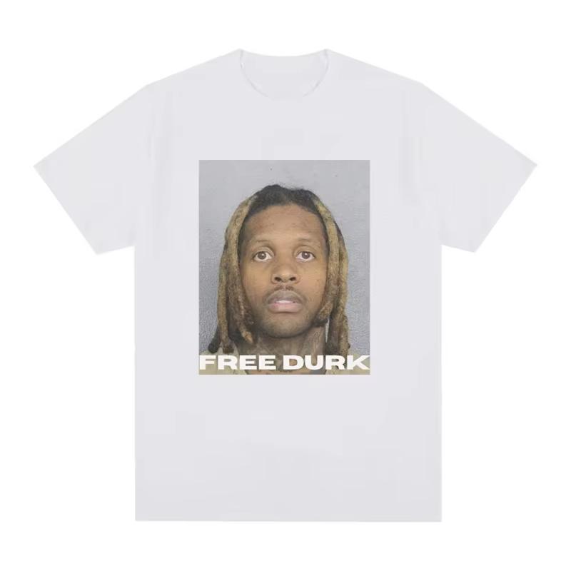 FREE DURK T Shirt Lil Durk Graphic T Shirts Unisexs Women Clothing Fashion Vintage Tshirt Casual Cozy Cotton Oversized Tee Shirts XL