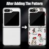 Christmas Ghost Halloween Case For Samsung Z Flip 8 7 FE 6 5 4 Luxury Plating Leather Skin Phone Cover For Galaxy Z Flip8 Flip7 Flip6 Flip5