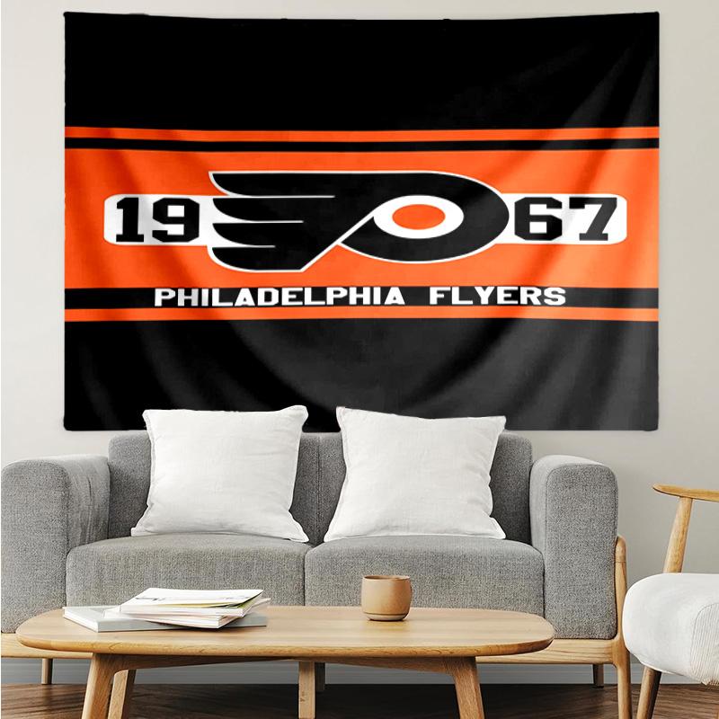 1PC Flyers Hockey Logo Art Tapestry Accessories Playroom Tapestry, for Bedroom,Livingroom, dormitory Room Wall Decor Fan Birthday Gifts