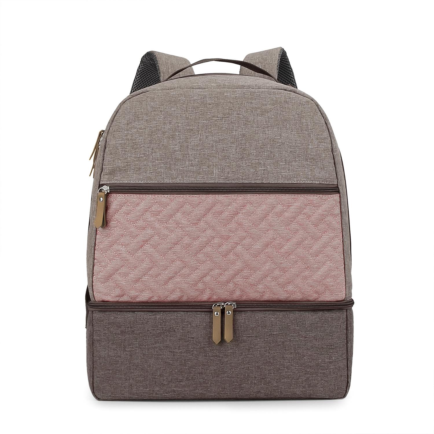 

Baby Bag Diaper Bag Backpack Baby Bottle Bag for Parents Stylish Baby Bag OrganizerSophisticated and Spacious Mommy Bag коричневый